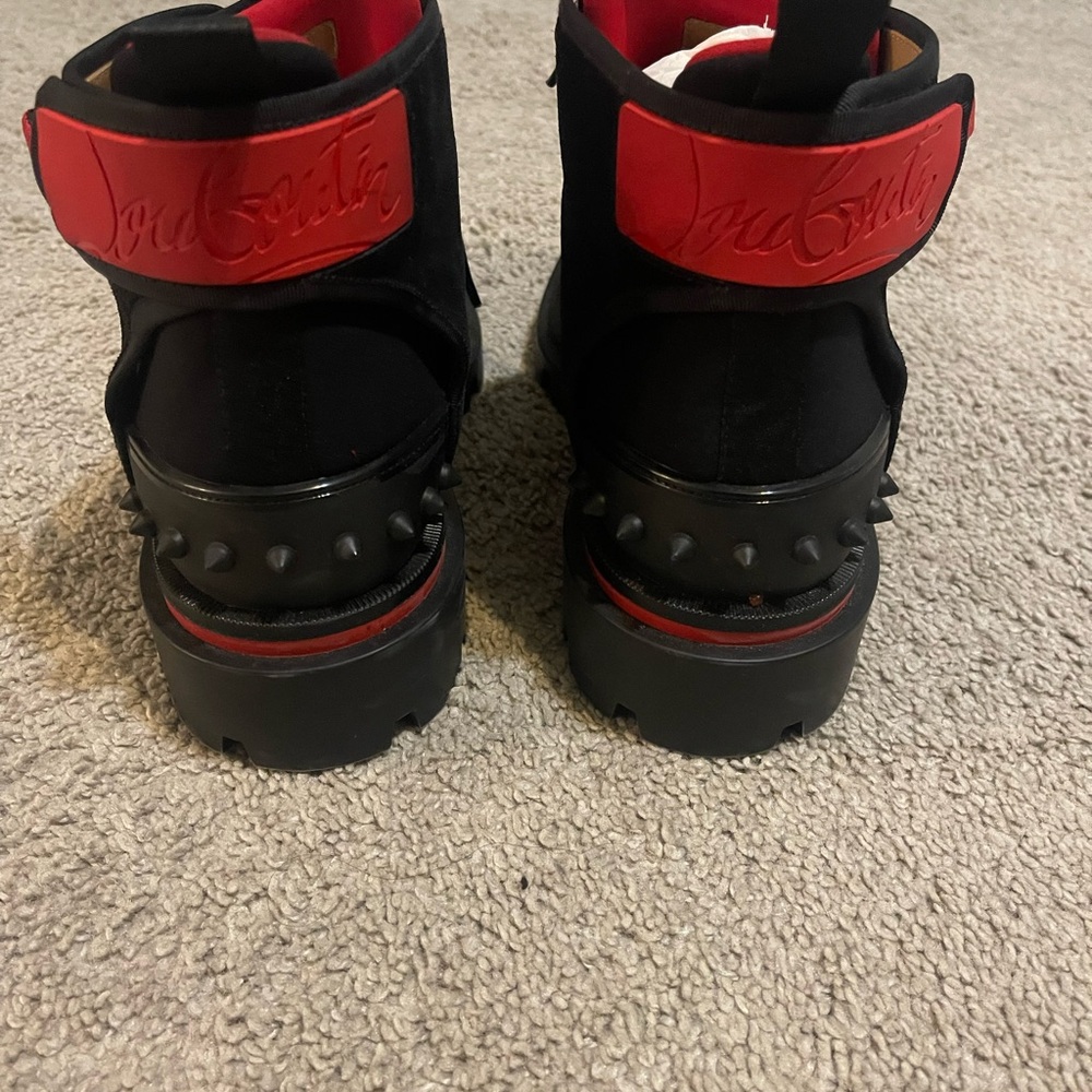 Christian Louboutin Black Suede Boots - Picture 4 of 5